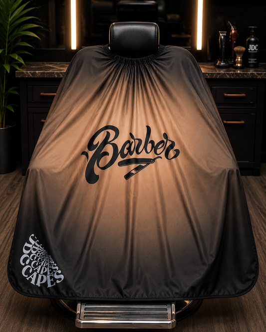 69. Barber Script Fade Barber Cape