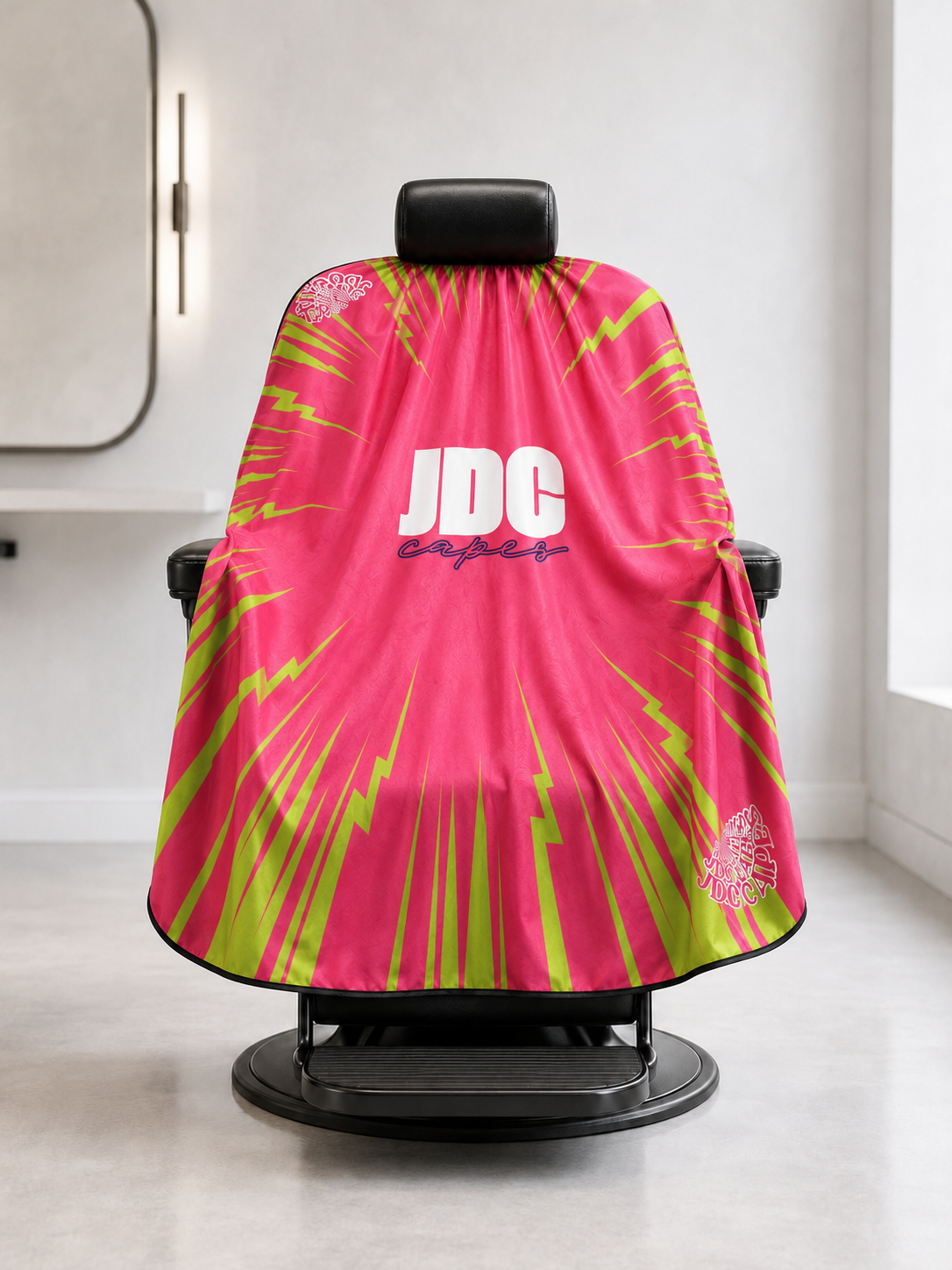 74. Pink Voltage Barber Cape