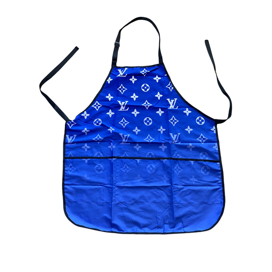 103. Royal Blue Luxury Barber Apron
