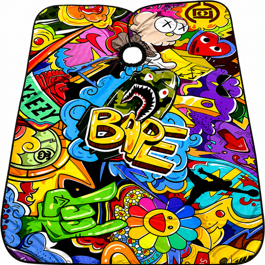 20. BAPE Pop Art Barber Cape