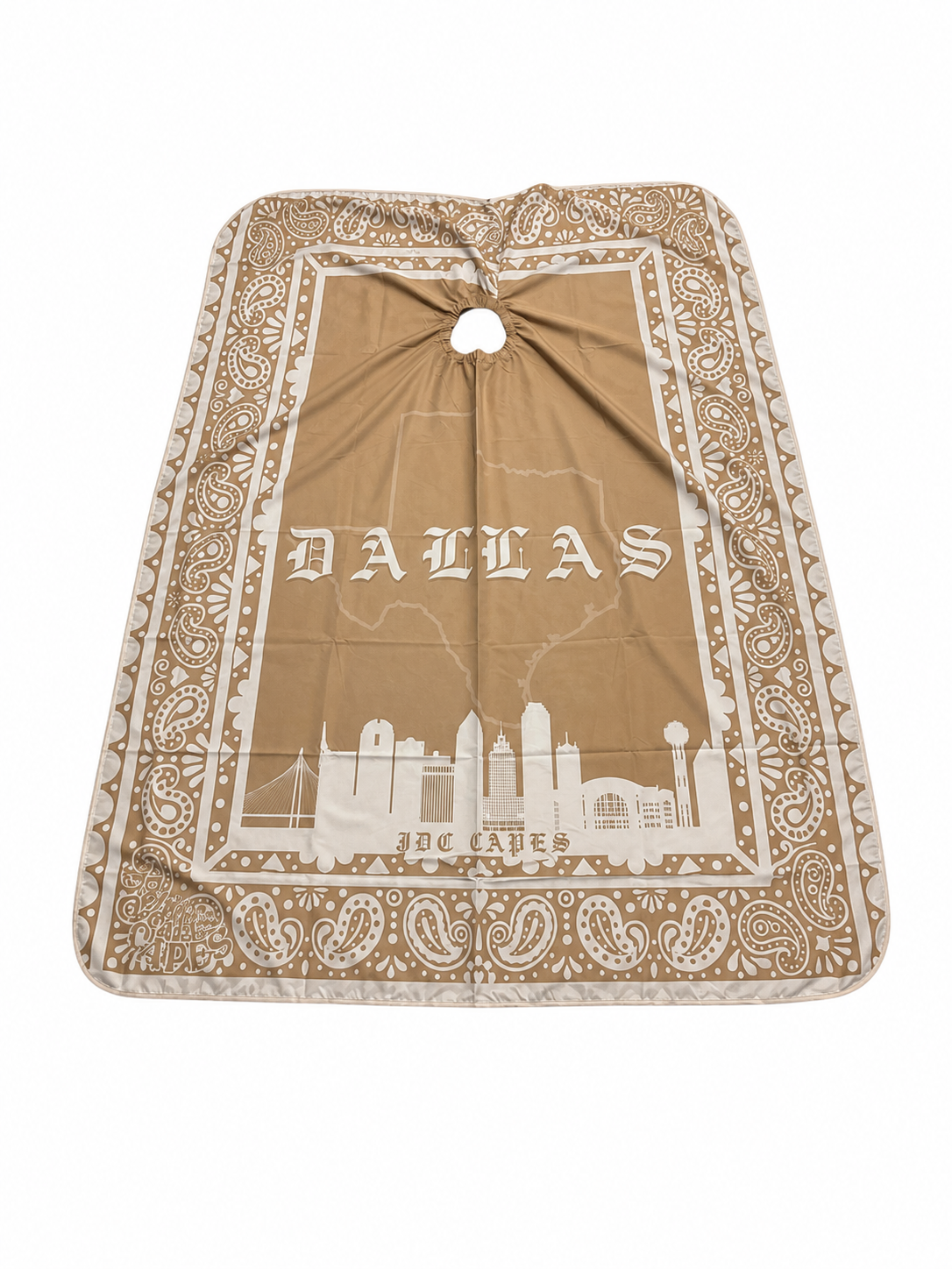 45. Dallas Beige Barber Cape