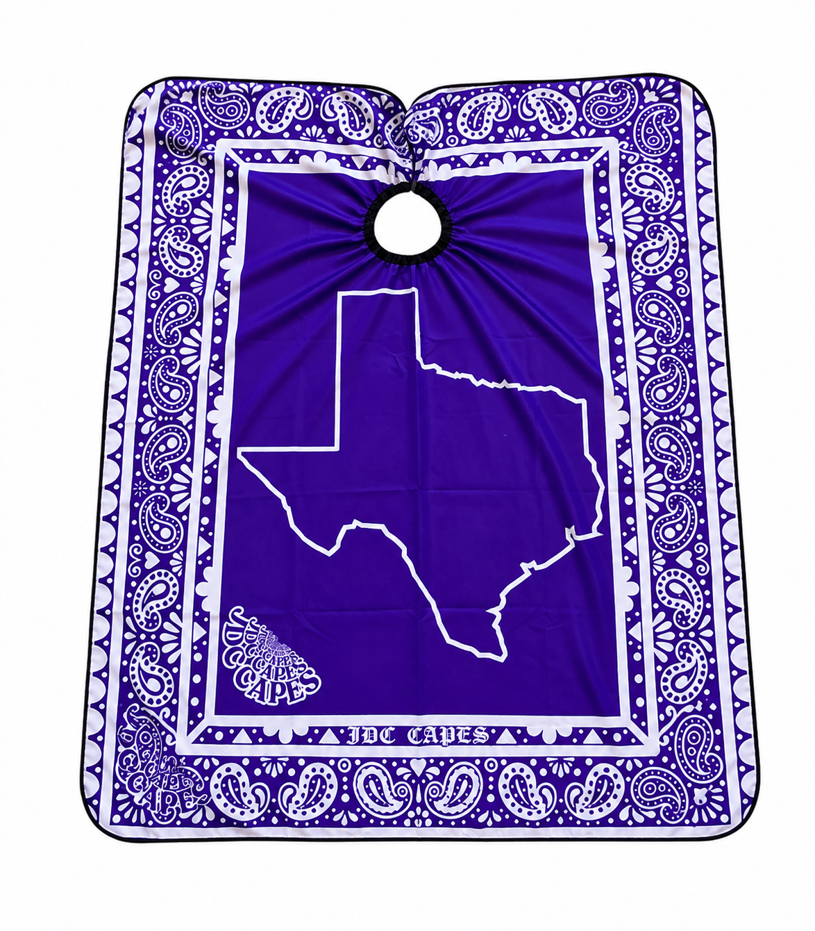 51. Texas Bandana – Purple Barber Cape