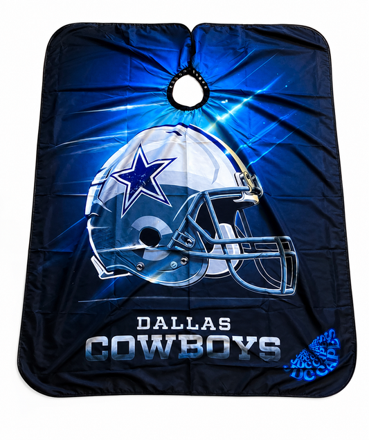 54. Dallas Football Helmet Barber Cape