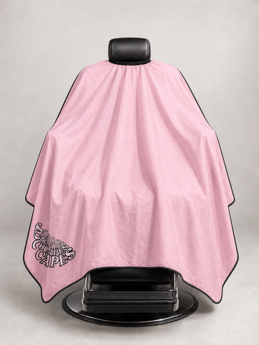 65. Blush Pink Barber Cape