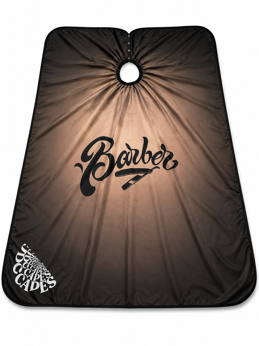 69. Barber Script Fade Barber Cape