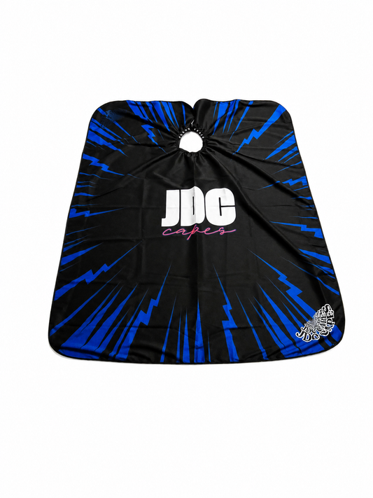 73. Electric Blue JDC Barber Cape