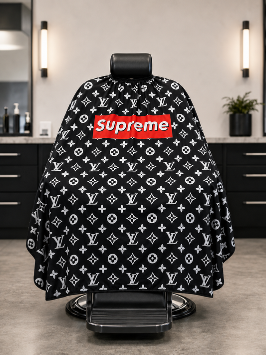 77. Streetwear Monogram Barber Cape