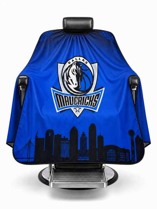 89. Dallas Mavericks Skyline Barber Cape