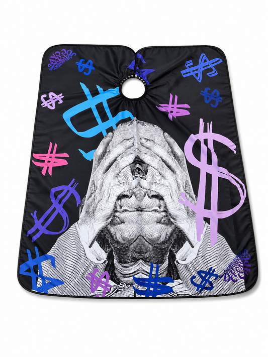 91. Money Crazy Barber Cape