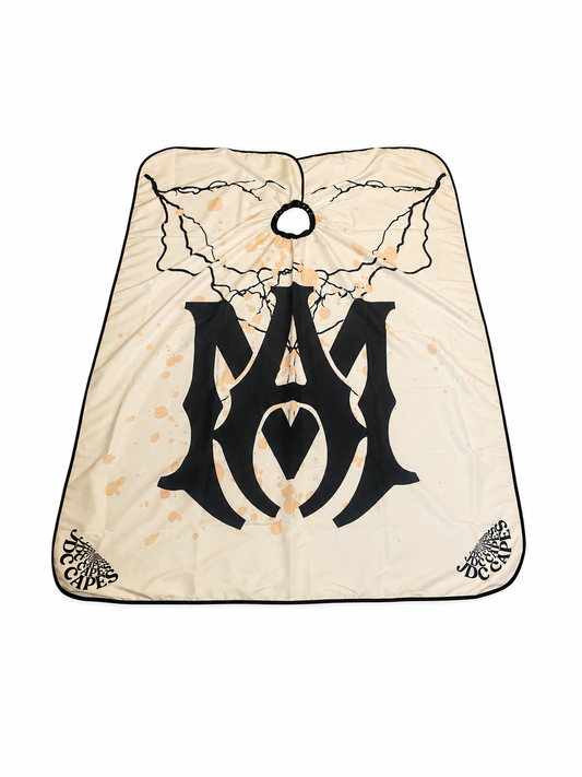 106.JDC Beige Monogram Barber Cape