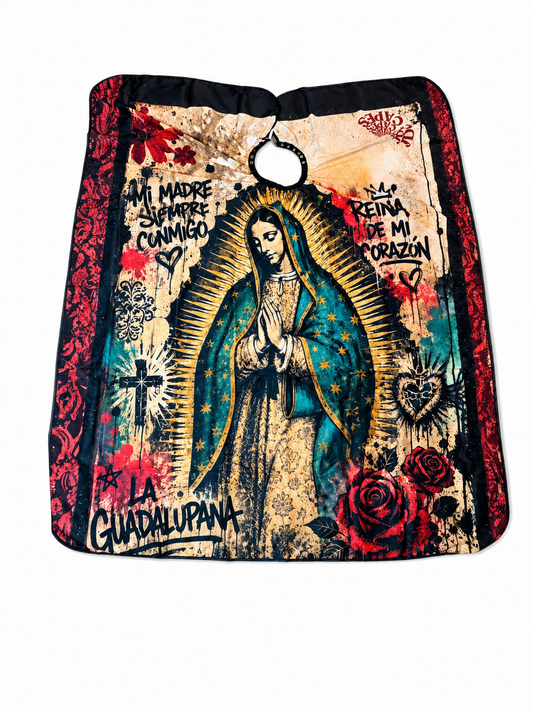 111. La Guadalupana Barber Cape