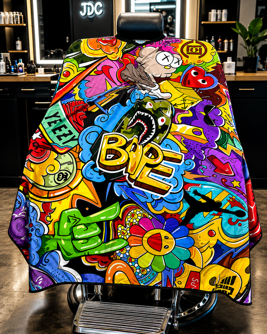 20. BAPE Pop Art Barber Cape