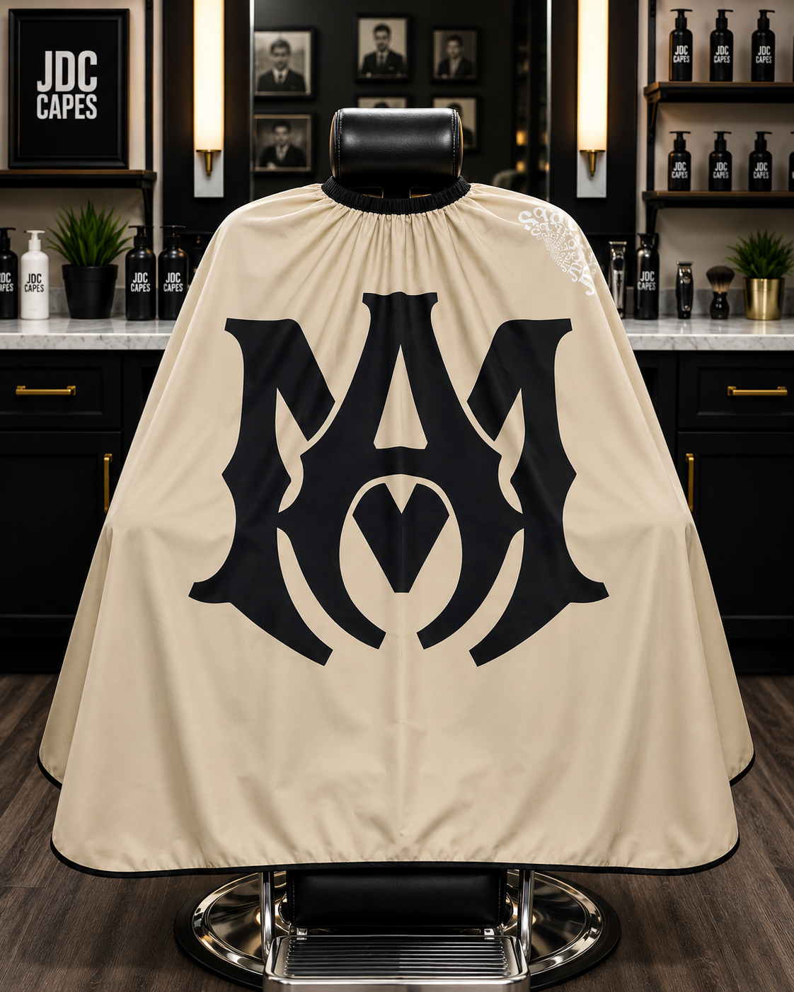 23. JDC Monogram Barber Cape