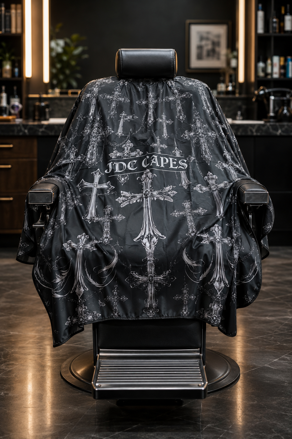 93. JDC Silver Cross Barber Cape